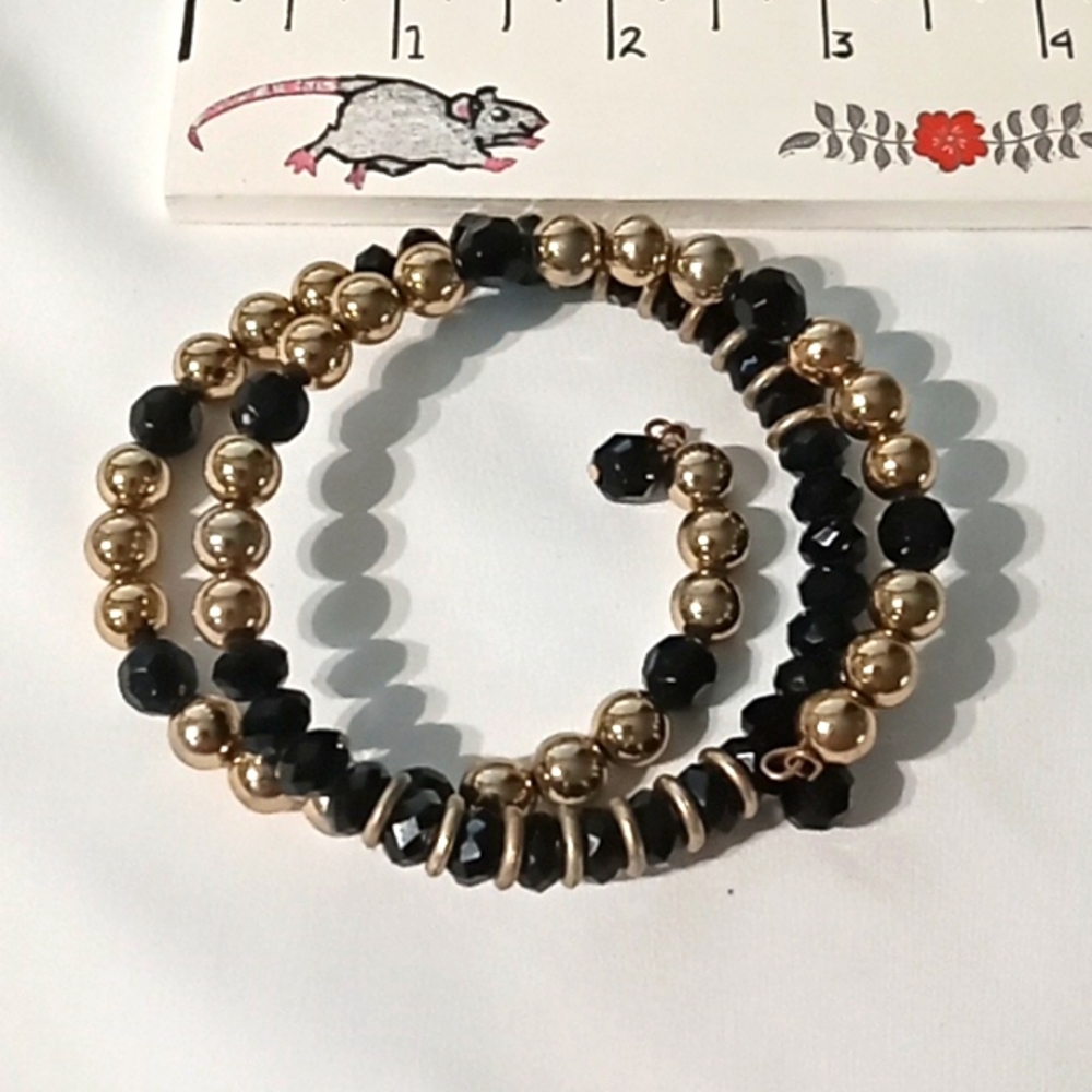Black and Gold Bracelet